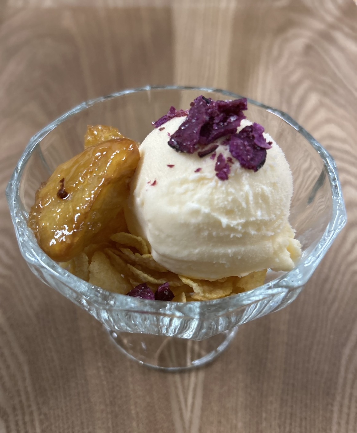 大学芋バニラアイス添え