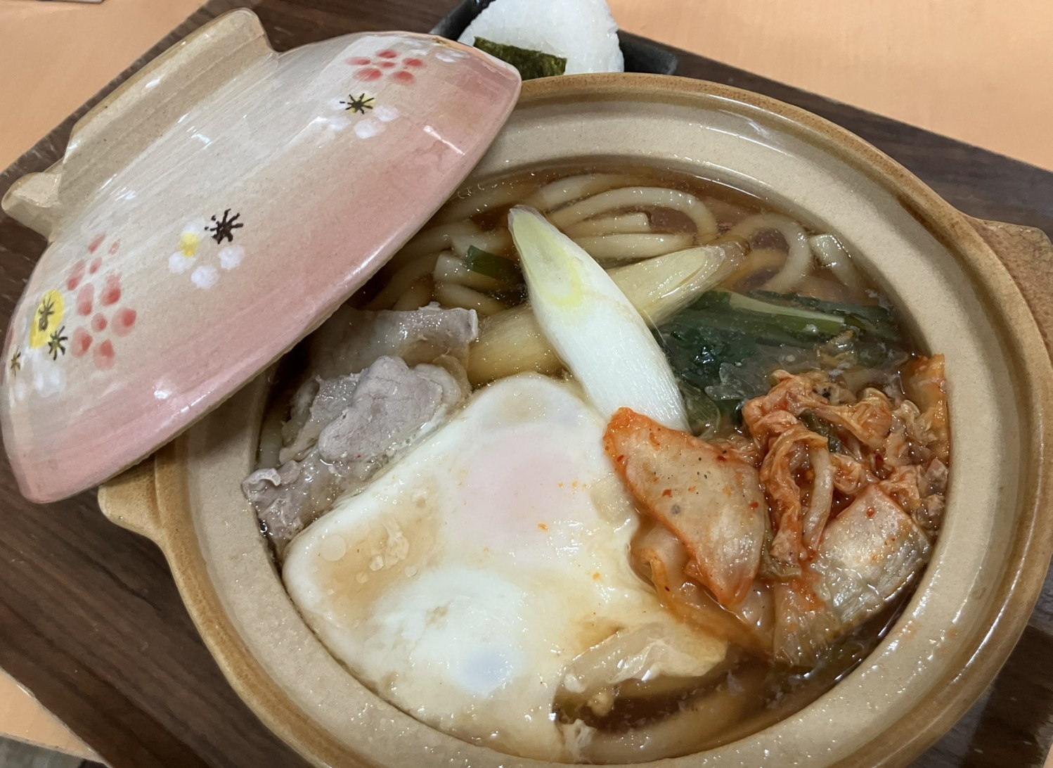 キムチ鍋焼きうどん